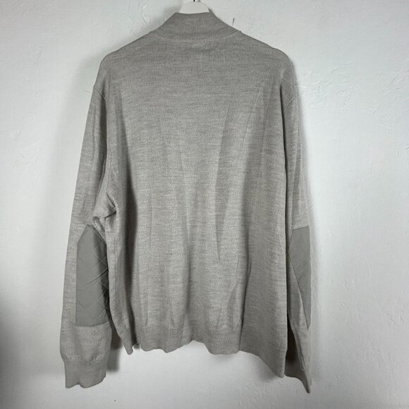 Polo Golf Ralph Lauren Mens Merino Wool Cashmere Full-Zip Sweater XL Gray Pocket - Picture 2 of 8